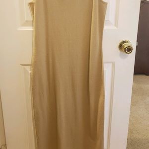 Ralph Lauren Black Label Brown Cashmere Tank Dress